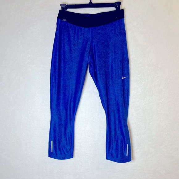 Nike Pants - Nike Women's Size Medium Blue Black
Speckled Relay Crop Leggings Pants